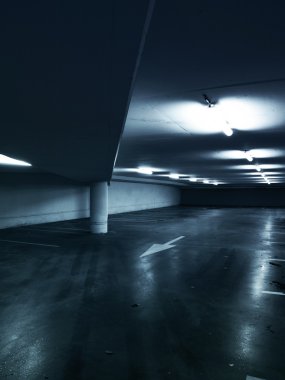 Empty parking garage clipart