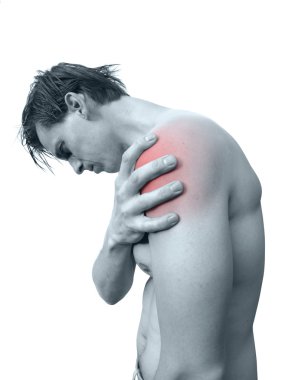 Shoulder pain clipart