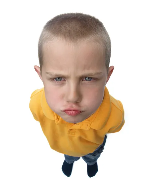 Wütender Junge — Stockfoto