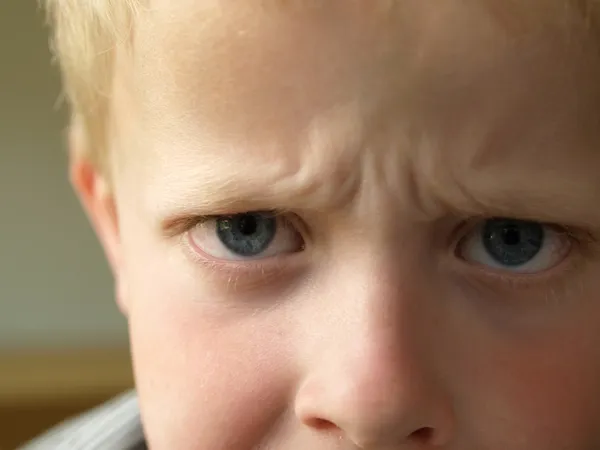 Angry boy — Stock Photo, Image