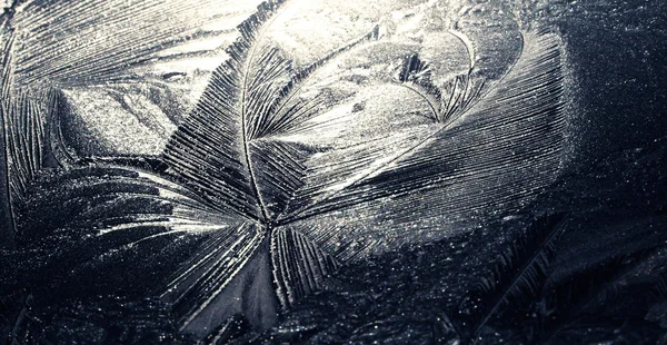 自然霜パターン — ストック写真