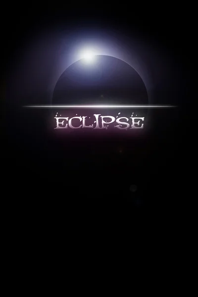 Illustration of solar eclipse Stock Photo