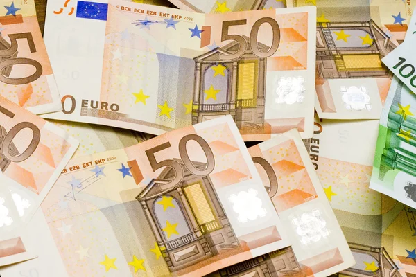 Notas de euro Imagem De Stock