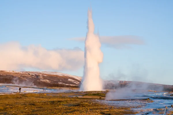 Исландский гейзер — стоковое фото