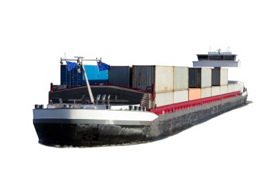 Barge isolated clipart