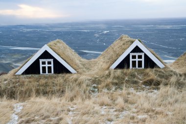 Iceland houses clipart