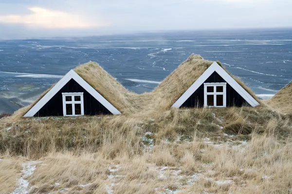 Iceland casas — Fotografia de Stock