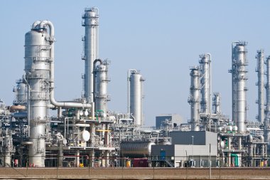 Petrochemical plant clipart