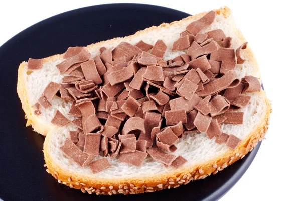Brood & chocolade — Stockfoto