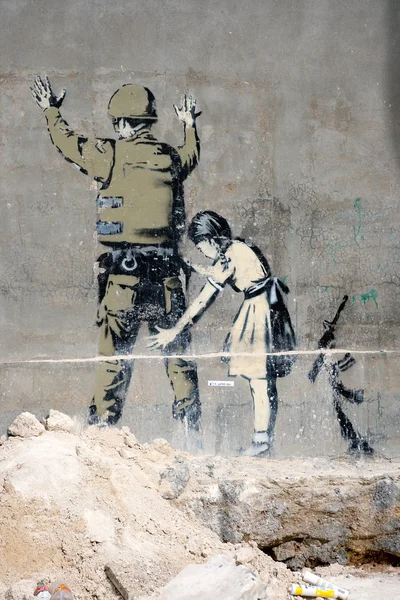 Graffiti Betlejem — Zdjęcie stockowe