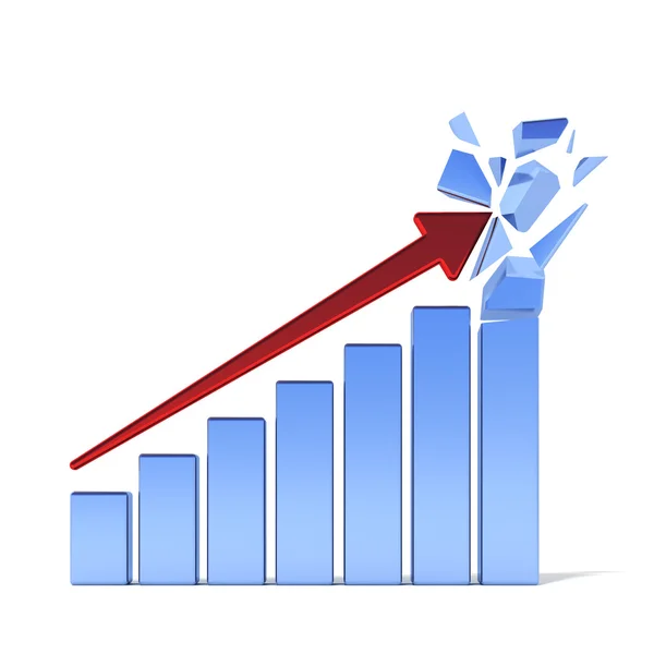 Positieve business grafiek — Stockfoto