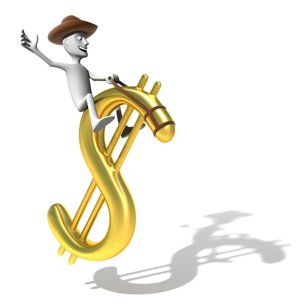 Dollar rodeo — Stock Photo, Image