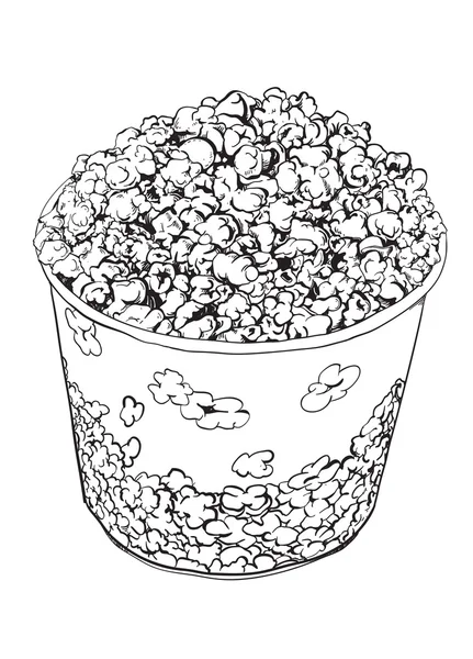 Popcorn — Stockový vektor