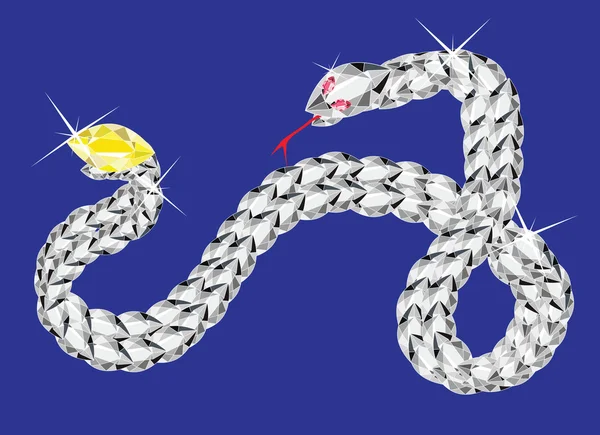 Die Schlange — Stockvektor