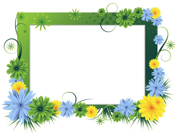 Helder floral frame — Stockvector