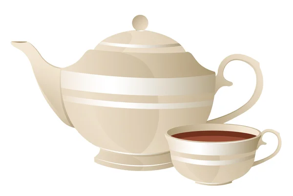 บริการชงชา — ภาพเวกเตอร์สต็อก