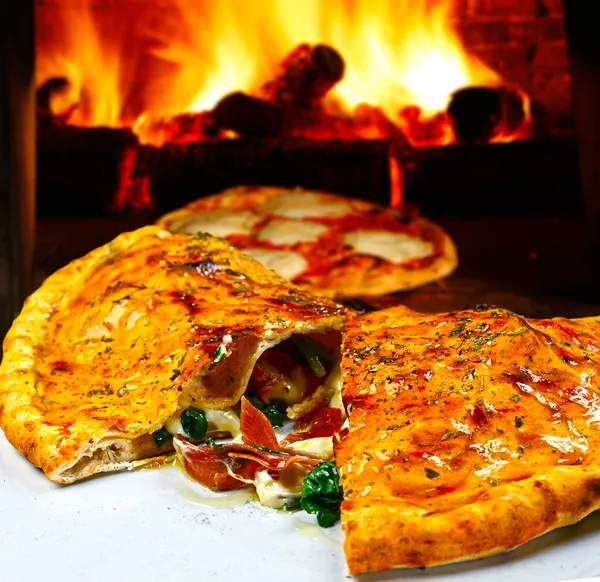 Calzone pizza — Foto Stock