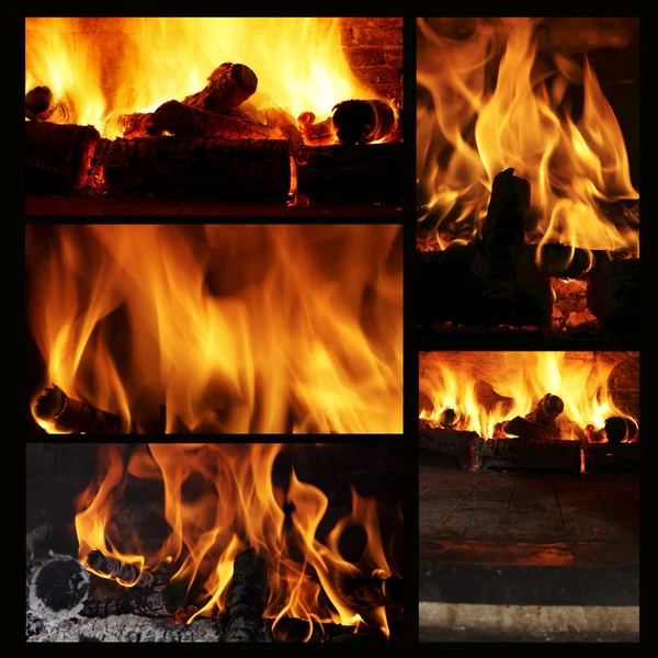 Wood fire — Stock Photo, Image