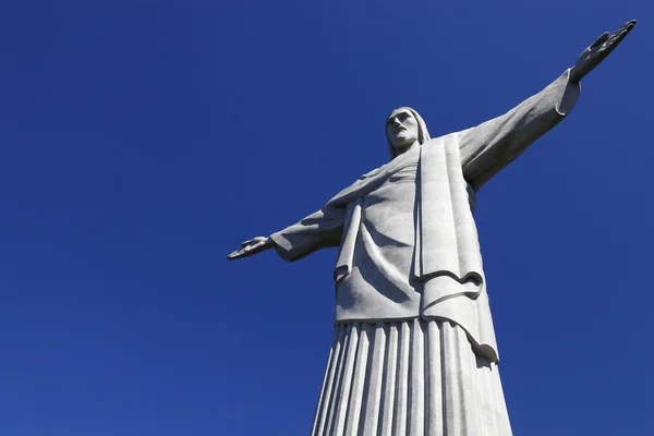Christ the Redeemer statue in rio de janeiro in brazil — Stock Photo, Image
