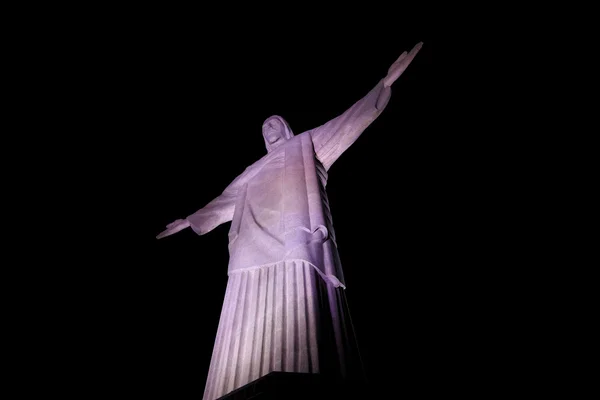 Статуя Христа Искупителя в Рио-де-Жанейро в Бразилии — стоковое фото