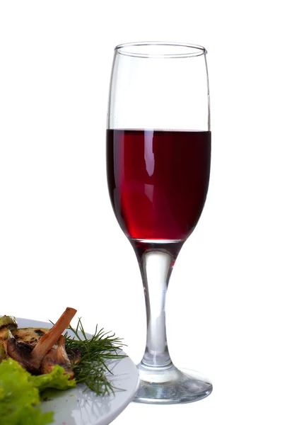 stock image Red wine wineglass