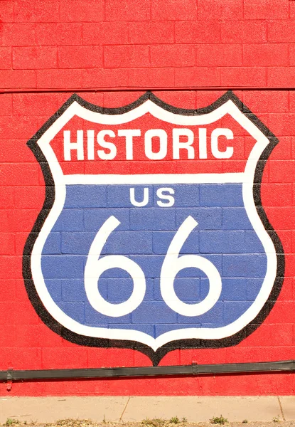 Historisk symbol for rute 66 royaltyfrie gratis stockfoto