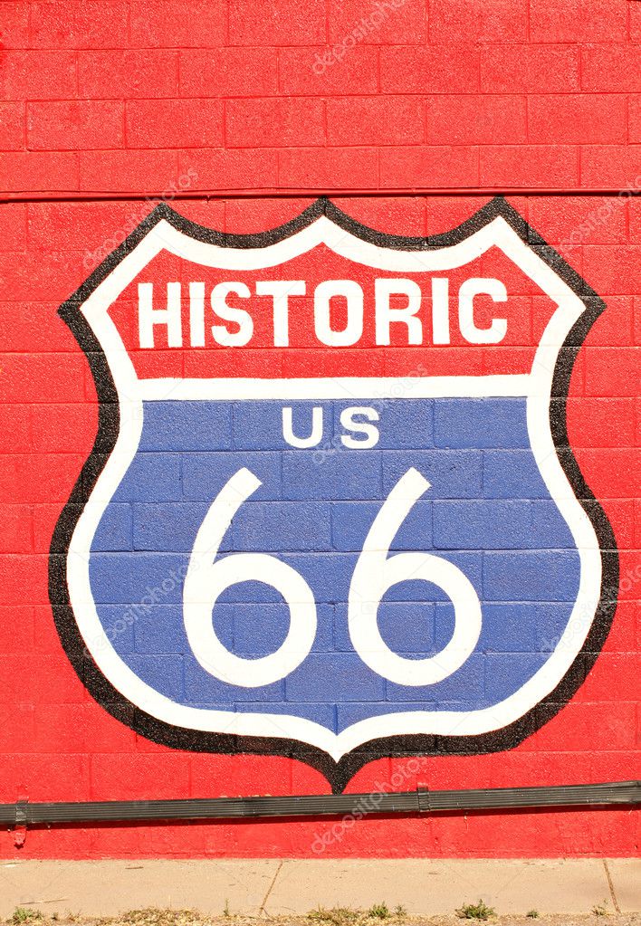 Historic route 66 symbol