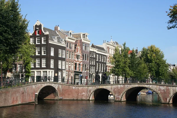 Ponte em Amsterdam, Holanda — Fotografia de Stock
