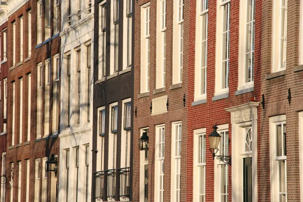 Amsterdamské domy — Stock fotografie