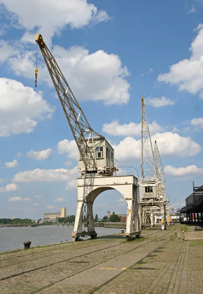 stock image Harbor Cranes Antwerp