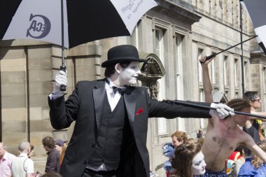 Performers at Edinburgh Festival clipart