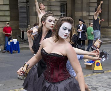 Performers at Edinburgh Festival clipart
