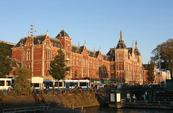 Amsterdam cental istasyonu — Stok fotoğraf