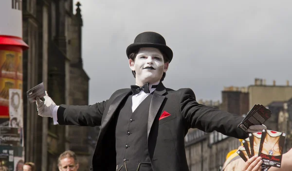 Joker op edinburgh festival — Stockfoto