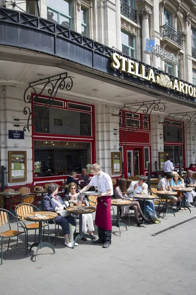 Brusel café — Stock fotografie