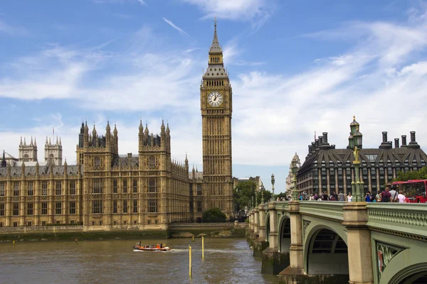 Westminster en de big ben — Stockfoto
