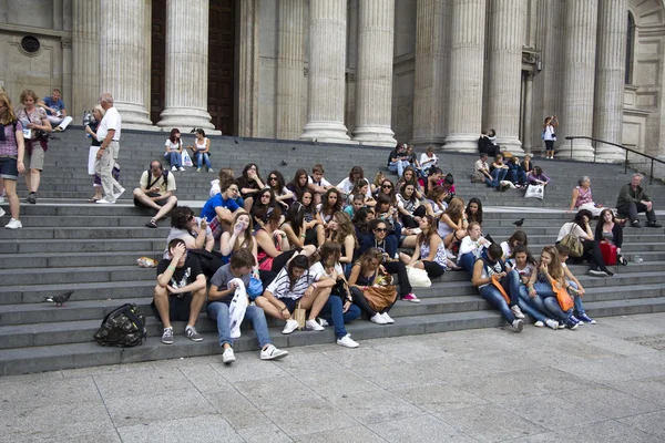 Turistas adolescentes —  Fotos de Stock