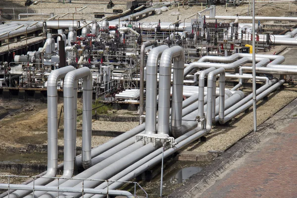 Tubes in Oil Refinery — Stock Photo, Image