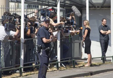 demonstrant tegen mladic