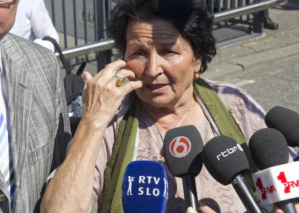 Interview tijdens het Mladic proces — Photo
