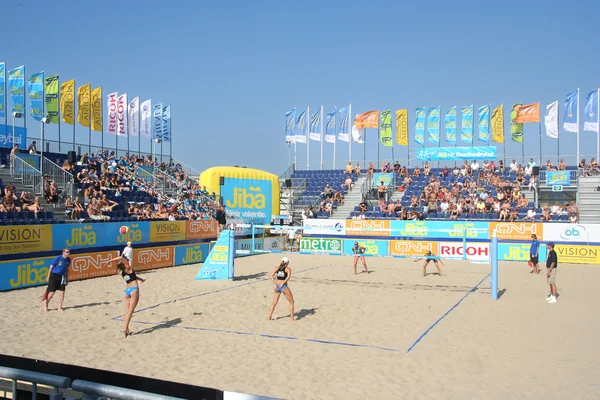 Kampioenschap van strand volleybal — Stockfoto