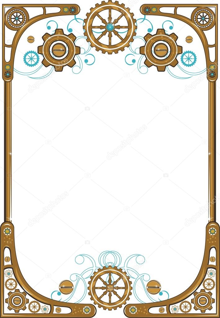 Steampunk style frame