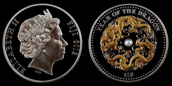 Inwestycyjne monety srebrne 2012 — Zdjęcie stockowe