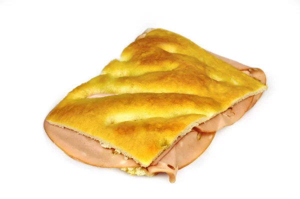 Mortadella sendvič — Stock fotografie