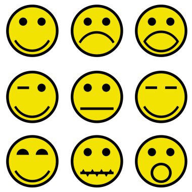 smilies and faces clipart