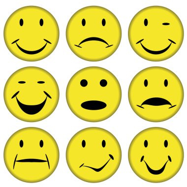 smilies and faces clipart