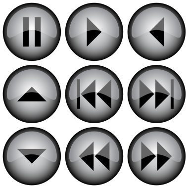 glossy buttons clipart