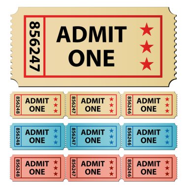 tickets clipart