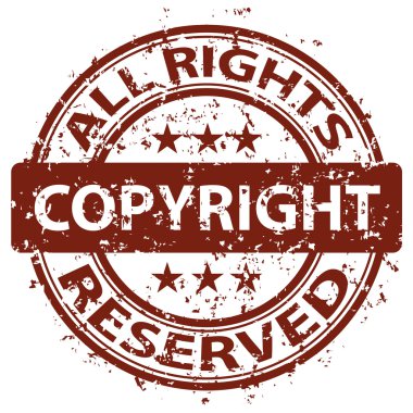 damaged copyright stamp clipart