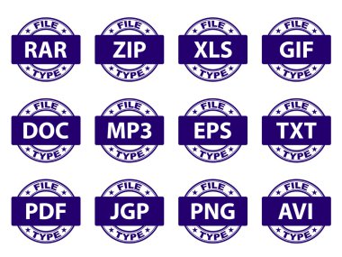 document icon stamps clipart